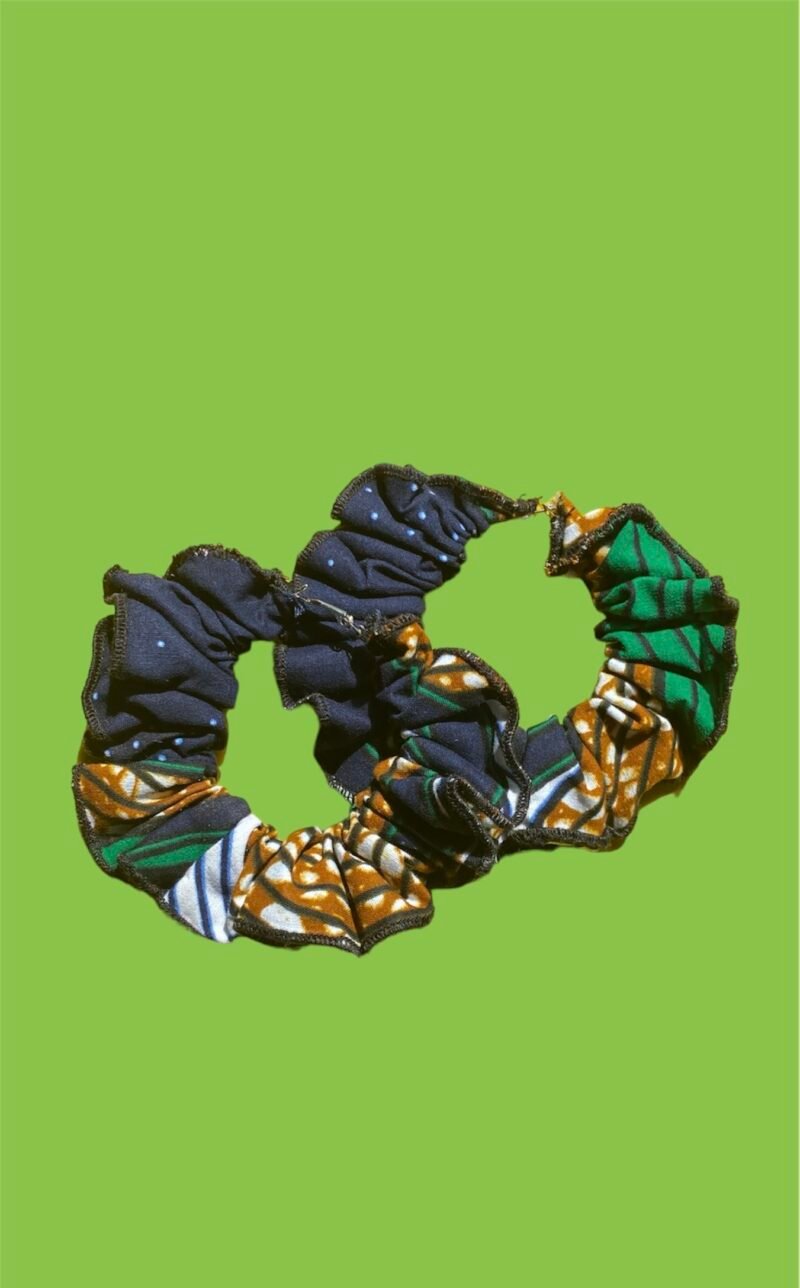Créoles en wax froncé – Image 10