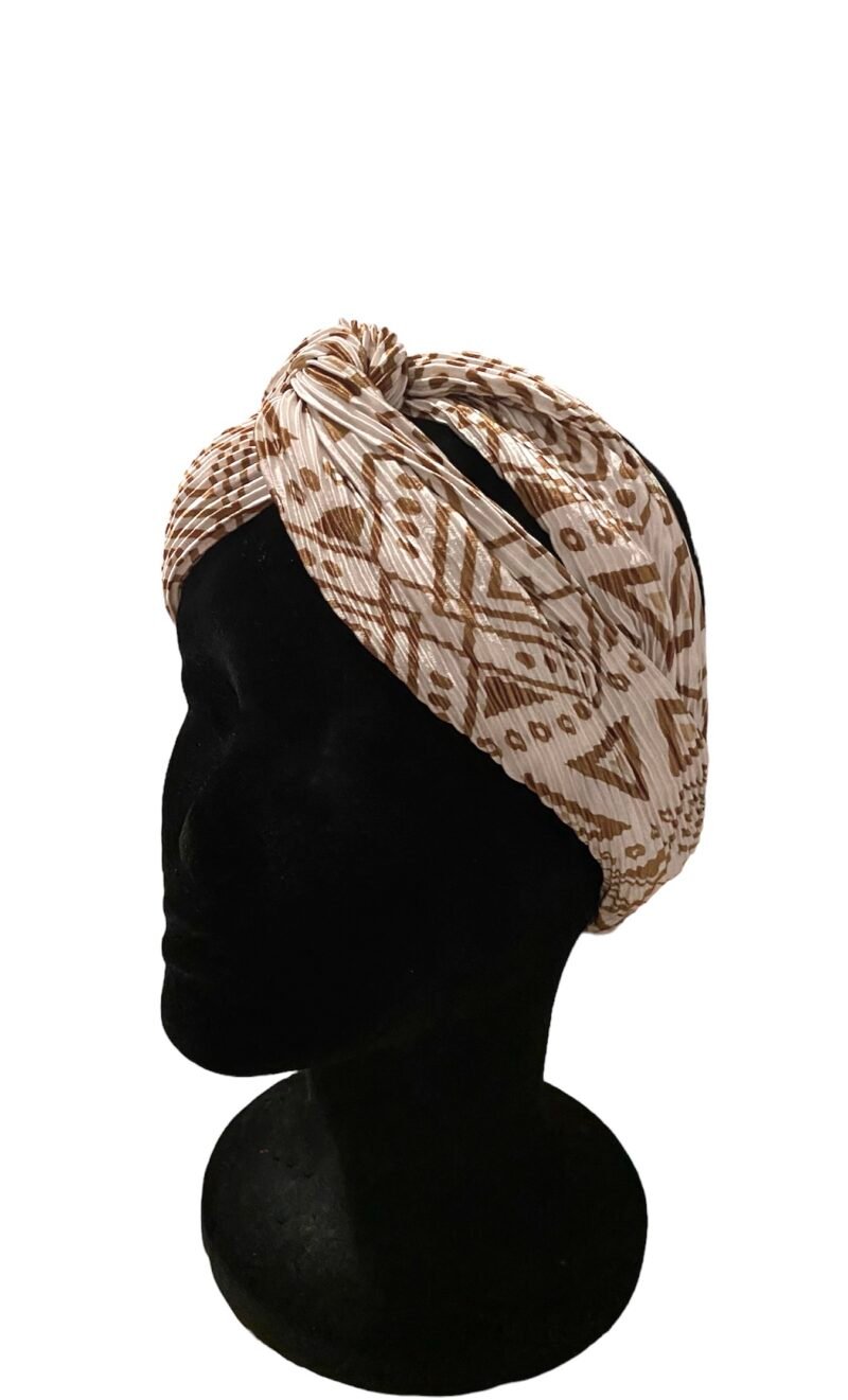 Headband en soie plissée – Image 2